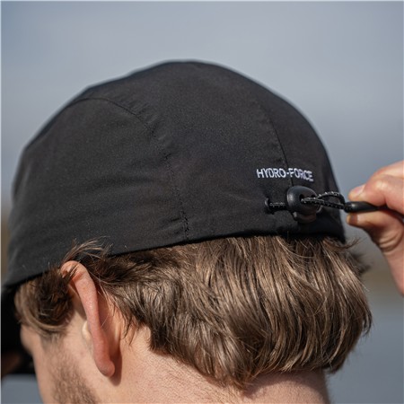 KASKET AVID CARP STEALTH BLACK WATERPROOF 5-PANEL CAP - SORT