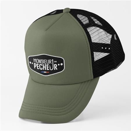 Kasket Monsieur Pêcheur Filet - Oliven Sort