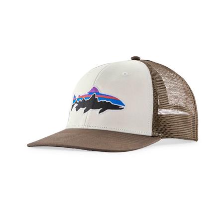 Kasket Patagonia Fitz Roy Trout Trucker Hat - Hvid