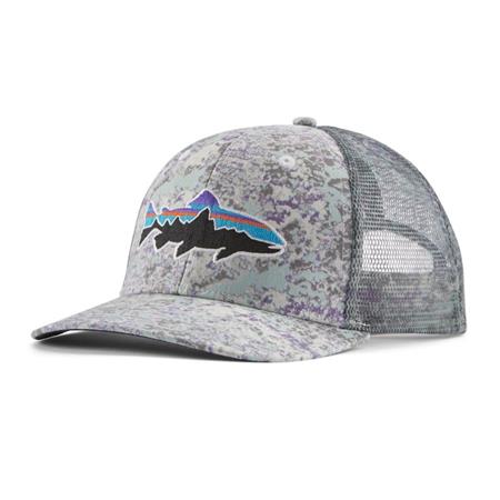 Kasket Patagonia Fitz Roy Trout Trucker Hat - Rock Wash Thermal Blå