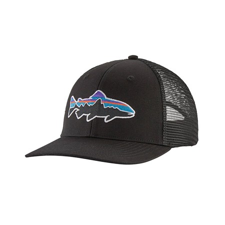 Kasket Patagonia Fitz Roy Trout Trucker Hat - Sort