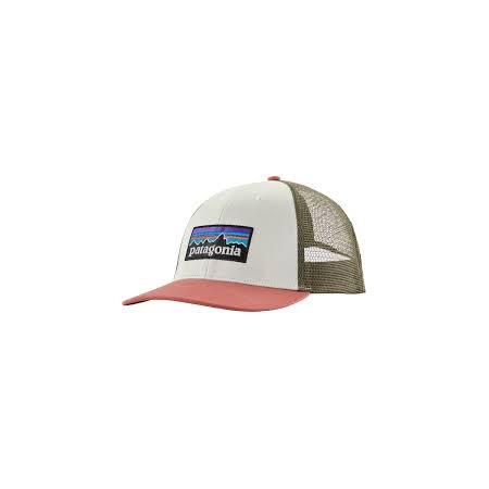 Kasket Patagonia P-6 Logo Lopro Trucker Hat - Birk Hvid