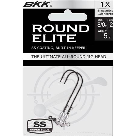 Κεφαλή Jig Bkk Round Elite Stinger Eye Bait Keeper