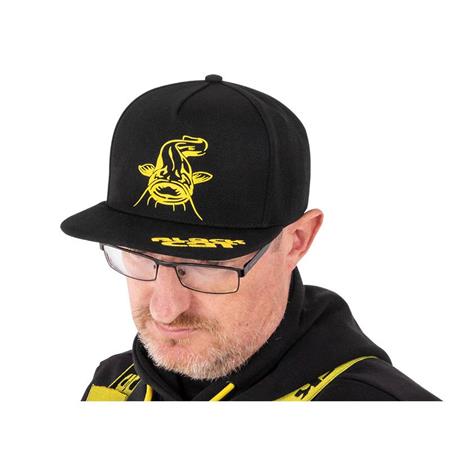 Keps Black Cat Black Flat Peak Cap - Svart