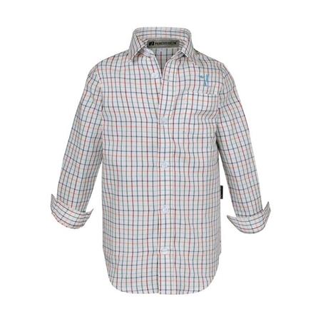 KIDS' LONG SLEEVED-SHIRT PERCUSSION PETITS CARREAUX