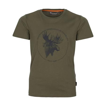 KIDS' SHORT-SLEEVED T-SHIRT PINEWOOD MOOSE