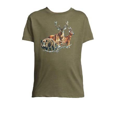 KIDS' T-SHIRT BARTAVEL TRIO GROS GIBIER