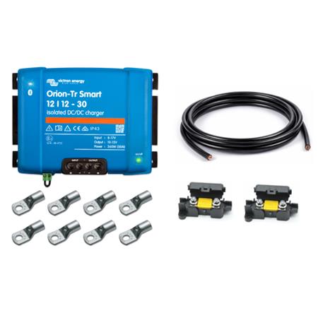Kit Complet Chargeur Victron Energy Orion Smart 12V 30A Recharge Batterie Auxiliaire Depuis Alternateur