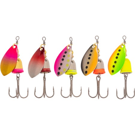 Kit Cuillers Tournantes Zebco Magic Trout Minnow Spoon Set