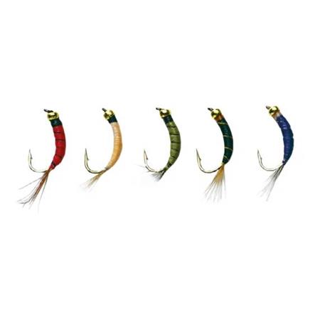 KIT DE 5 MOUCHES STUCKI FISHING NYMPHE GOLDHEADTAIL