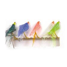 Lot De 5 Mouches Anciennes + Devon Minnow – Matériel Pêche à La Mouche Vintage – Boîte Bois