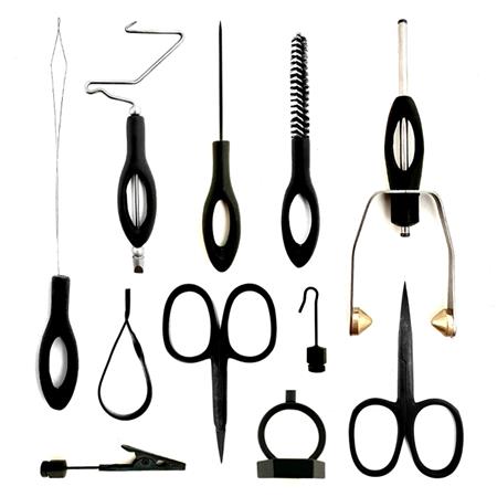 KIT DE FERRAMENTAS FLY TYING BLACK SÉRIE SEMPE BLACK SÉRIE