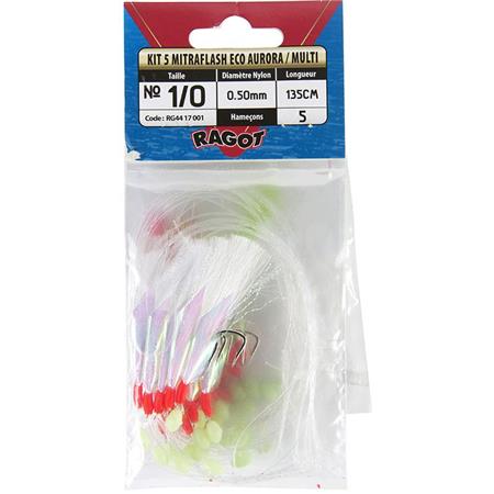 Kit De Iscas Com Penas Ragot Mitraflash Eco Aurora