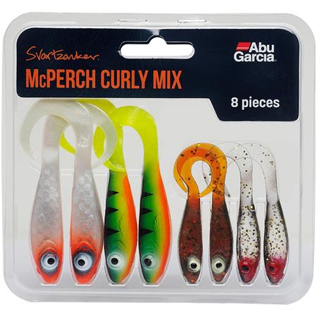 KIT DRIJVENDE KUNSTAZEN ABU GARCIA SVARTZONKER MCPERCH CURLY MIX - PARTIJ VAN 8