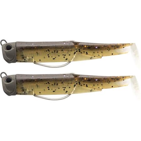 Kit Esca Morbida Armata Fiiish Double Combo Black Minnow 90 + Testina Piombata Pug