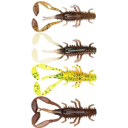 Kit Esche Morbide Fox Rage Ultra Uv Micro Critter Mixed Colour Lure Pack