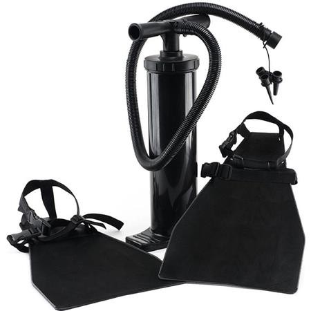Kit Float Tube Bomba De Mão + Barbatanas Devaux Pompe A Main + Palmes