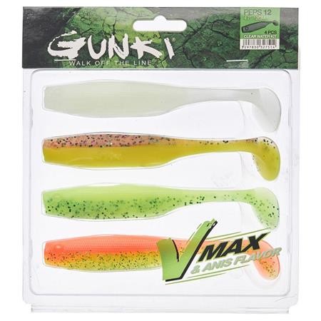 Kit Gummifisch Gunki Vmax Peps Dark Water 2