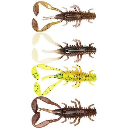 Kit Gummiköder Fox Rage Ultra Uv Micro Critter Mixed Colour Lure Pack