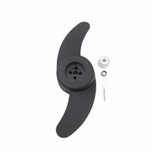 Lot De 2 Pales De Rechange Pour éolienne Décorative - Plastique Noir, 21 Cm, étanche | Pièces Pour Moulin à Vent Solaire De Jardin, Décoration Extérieure - 3