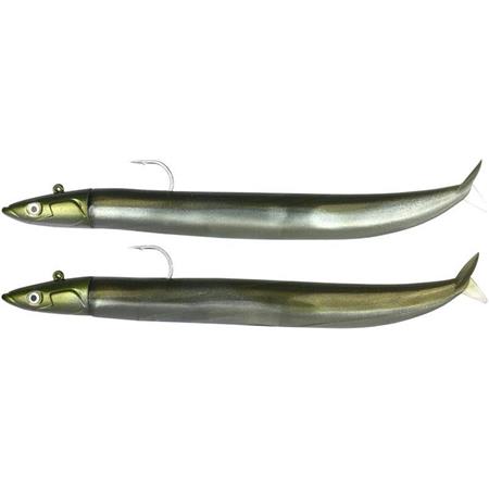 Kit Isca Macia Armada Fiiish Double Combo Crazy Sand Eel 150 + Cabeça Chumbada Off Shore