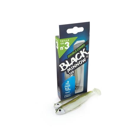 KIT ISCA MOLE ARMADA FIIISH DOUBLE COMBO BLACK MINNOW 120 + TETE PLOMBEE SHORE
