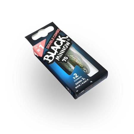 KIT ISCO MOLE ARMADO FIIISH DOUBLE COMBO BLACK MINNOW 70 + TETE PLOMBEE SHORE