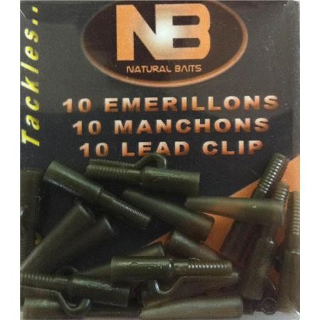 Kit Lead Clip Natural Baits Clip Pack