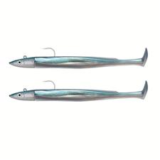 Leurre De Pêche FIIISH Double Combo Shore Crazy Paddle Tail N°3 - 15cm, 10g - Couleur Pearl Green - 5