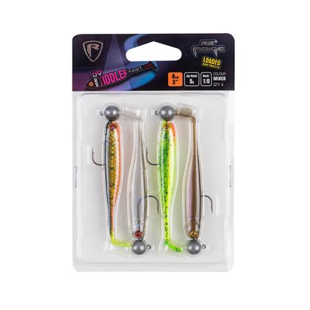 KIT LEURRE SOUPLE ARMÉ FOX RAGE MINI TIDDLER MIXED COLOUR PACK LOADED