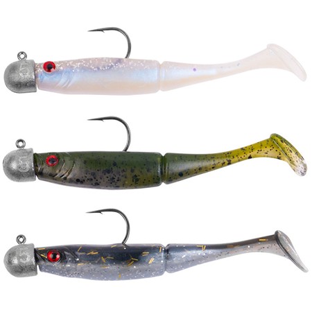 KIT LEURRE SOUPLE ARMÉ ZEBCO PACK DEMONIC POWER SHADS - 7.5CM - PAR 3