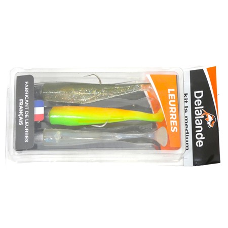 Kit Leurre Souple Delalande Texan Swat Shad Médium - 2202D