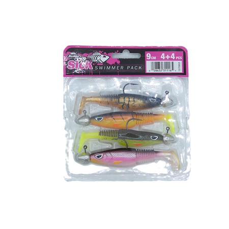 Kit Leurres Souples Armés Berkley Sick Swimmer Pack - 1570953