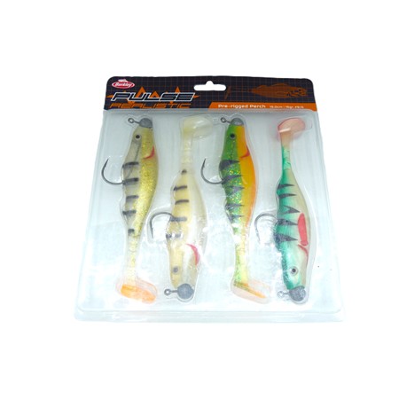 Kit Leurres Souples Berkley Pulse Realistic Perch Prerigged - 15Cm
