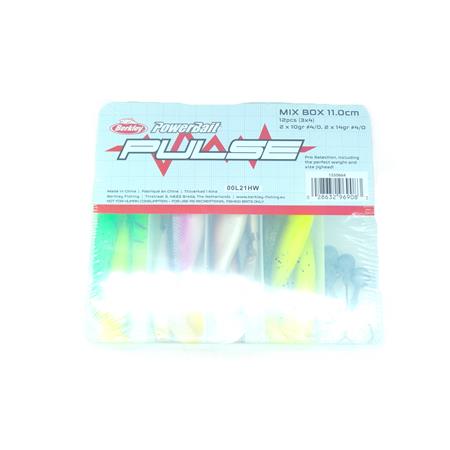 Kit Leurres Souples Berkley Pulse Shad Mixbox With Jigheads - 11Cm