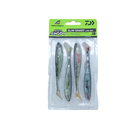 Kit Leurres Souples Daiwa Pack Prorex Slim Shady - 10.5Cm