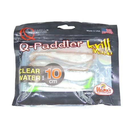 Kit Leurres Souples Mann's Q-Paddler Power Packs Clear Water Mix - 10Cm - 3565101 - Par 5