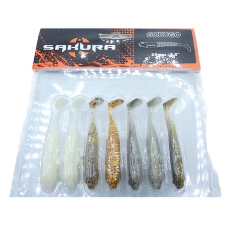 Kit Leurres Souples Sakura Gobygo - 6.5Cm - Cw1 - Par 7