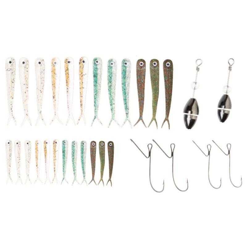 KIT LEURRES SOUPLES SAVAGE GEAR DROP SHOT KIT PAR 30