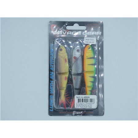 Kit Leurres Souples Savage Gear Soft 4 Play Lip Scull Kit -  9.5Cm