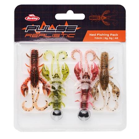 Κιτ Μαλακών Τεχνητών Δολωμάτων Berkley Ned Fishing Pack