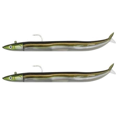 Kit Med Beväpnat Mjukplastbete Fiiish Double Combo Crazy Sand Eel 100 + Jigghuvud Off Shore