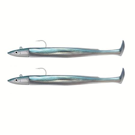 Kit Med Riggade Mjukbeten Fiiish Double Combo Crazy Paddle Tail 100 + Blyad Jigghuvud Off Shore