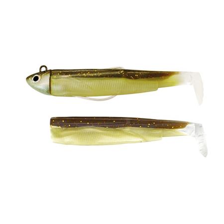 Kit Med Riggat Mjukbete Fiiish Combo Black Minnow 120 + Blyhuvud Search