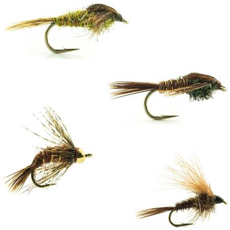 Kit Mit 4 Fliegen Devaux Nymphes 1