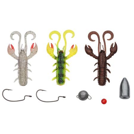 Kit Per Esche Morbide Berkley Pro Pack Perch Finesse Varied