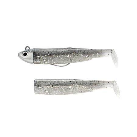 Kit Señuelo Blando Armado Fiiish Combo Black Minnow 105 + Cabeza Plomada Search