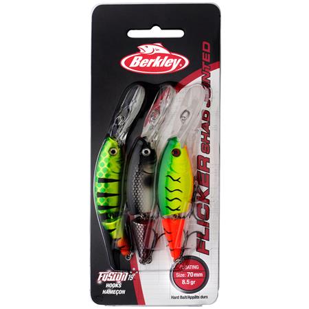 Kit Señuelos Hundible Berkley Flicker Shad - Paquete De 3