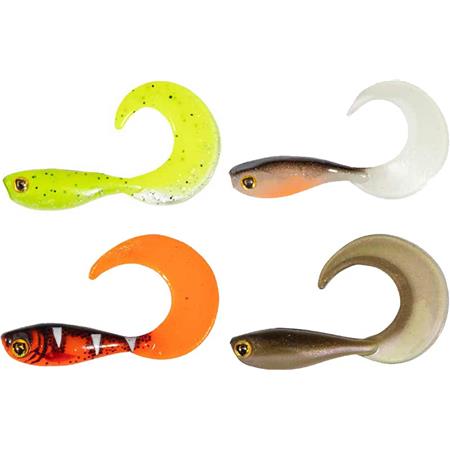 KIT SOFTBAIT FOX RAGE MICRO GRUB TAIL UV MIXED COLOUR