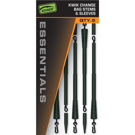 KIT VOOR PVA ZAK FOX EDGES ESSENTIALS KWIK CHANGE BAG STEMS & SLEEVES